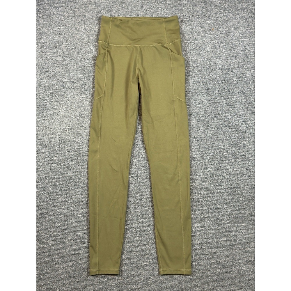 Figs Women's Performance Leggings Solid Athletic High Waist Olive Size XS